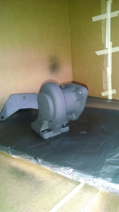 Painted compressor housing with VHT