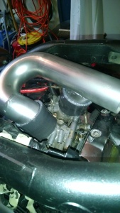 Got the intake piping back from the welder. 